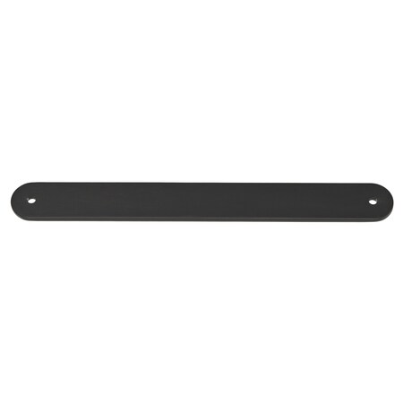 Gliderite Hardware 9-1/2 in. Matte Black Rounded Back Plate 7-9/16 in. Center to Center - 9343-192-MB 9343-192-MB-1